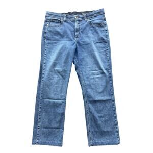 Lee Comfort Waistband Jeans Womens Size 16 Medium Blue Stretch Denim Relaxed Fit